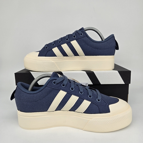 New adidas Bravada 2.0 Platform Preloved Ink Wonder White Women's Shoes Size 8 - Picture 6 of 8